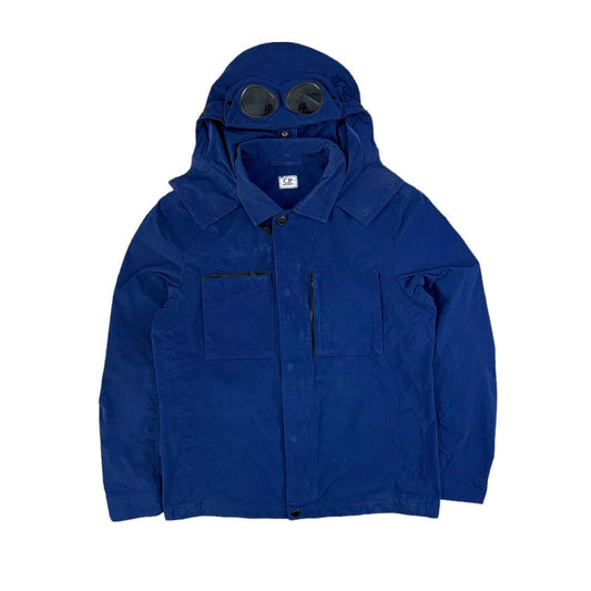 CP Company Zip Up Cotton Nylon Goggle Hoodie - Known Source