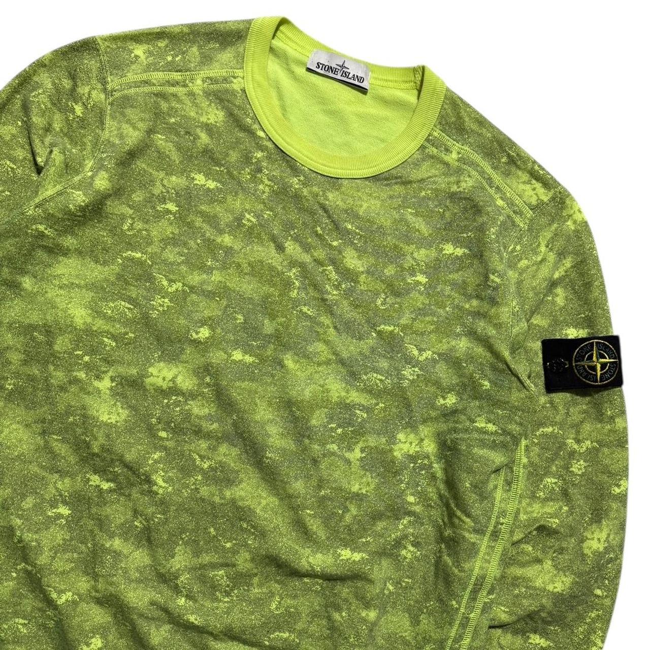 Stone Island Neon Camo Pullover Crewneck