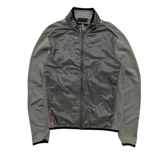 Prada Hybrid Nylon Zip Up