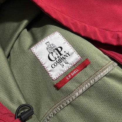 CP Company Red Soft Shell Goggle Jacket