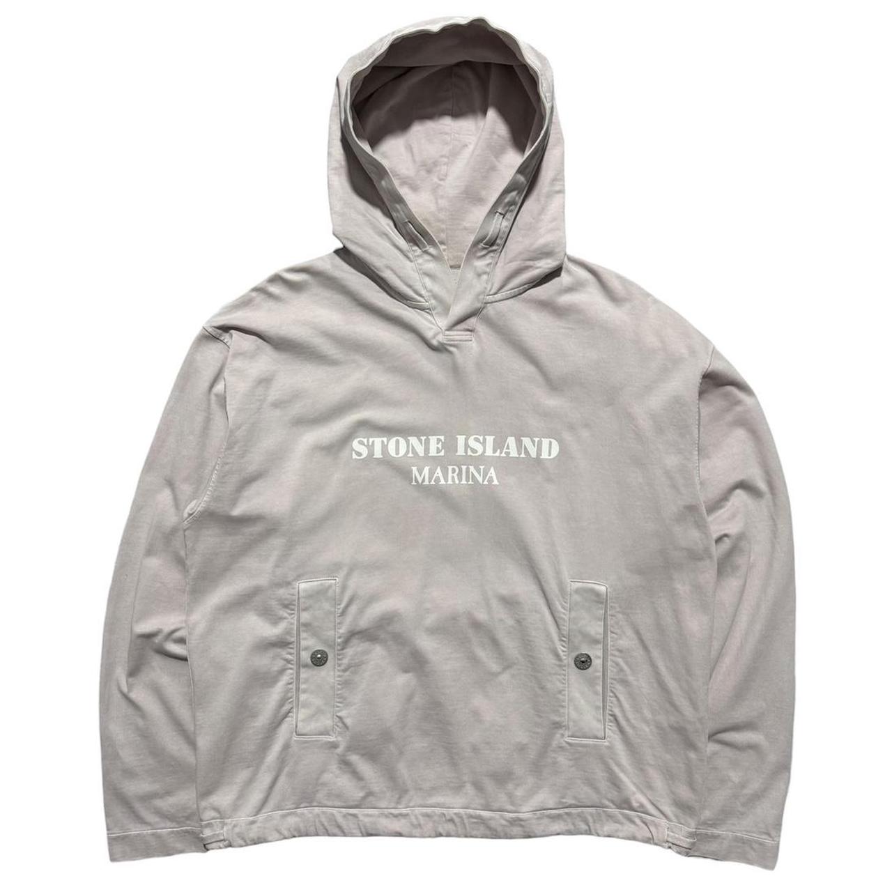 Stone Island Marina Print Pastel Pullover Hoodie | Large, Pastel Pink