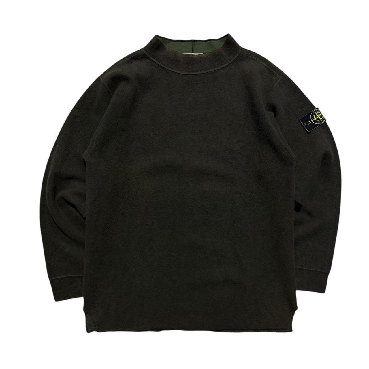 Stone Island A/W 1995 Dark Green Fleece Pullover | Medium, Green