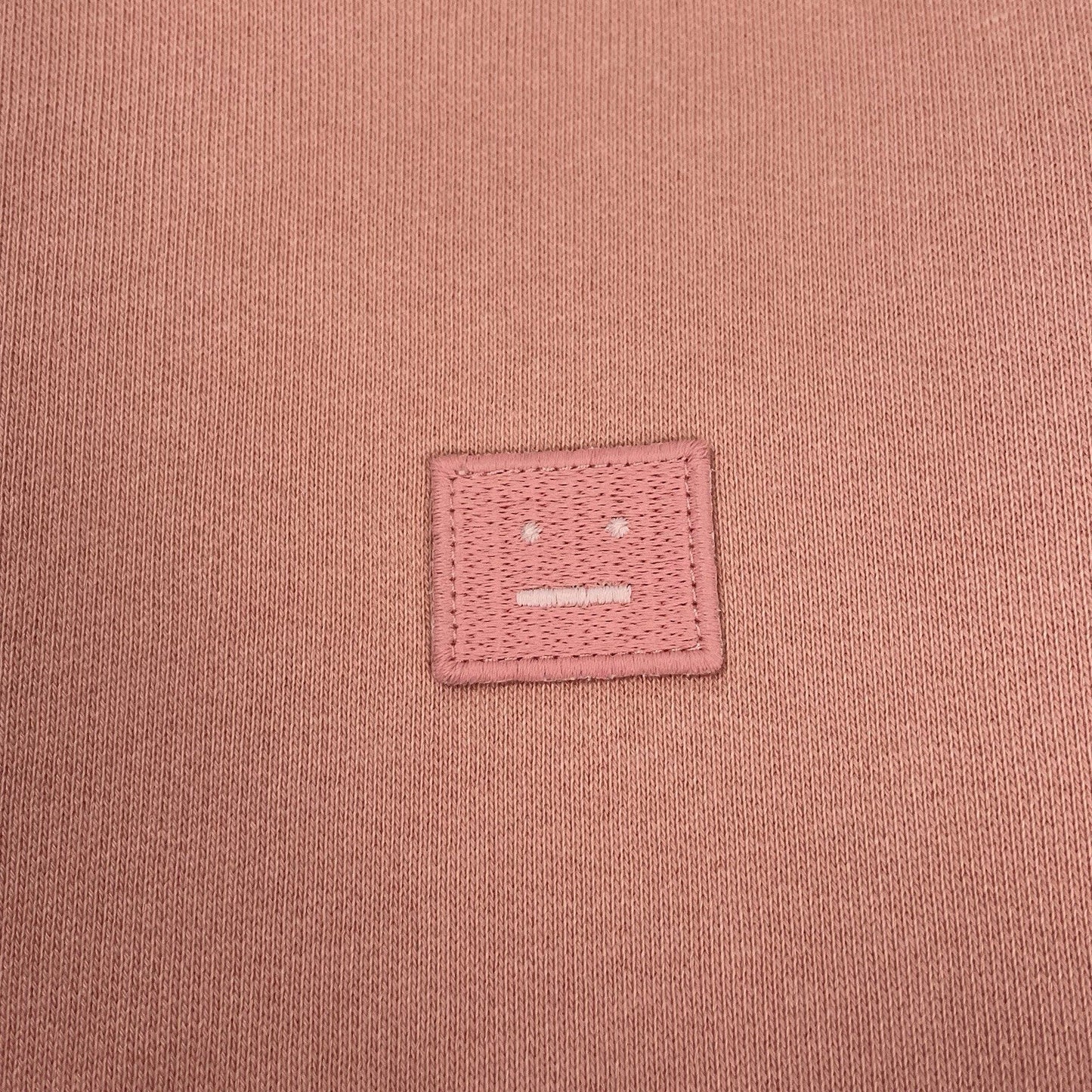 Acne Studios Sweatshirt Fairview Face, Size Small | O/S, Pink