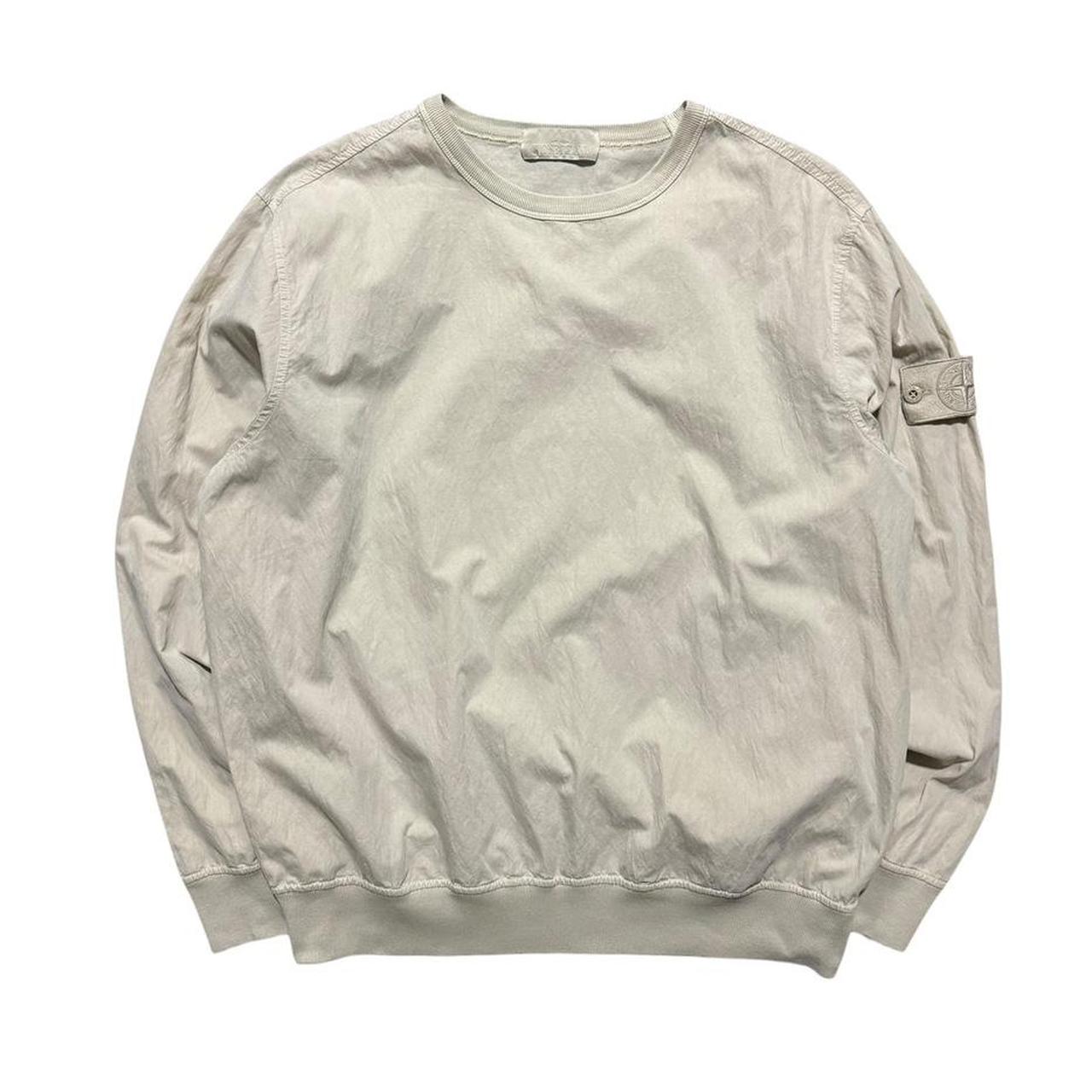 Stone Ghost Canvas Pullover | Large, Stone