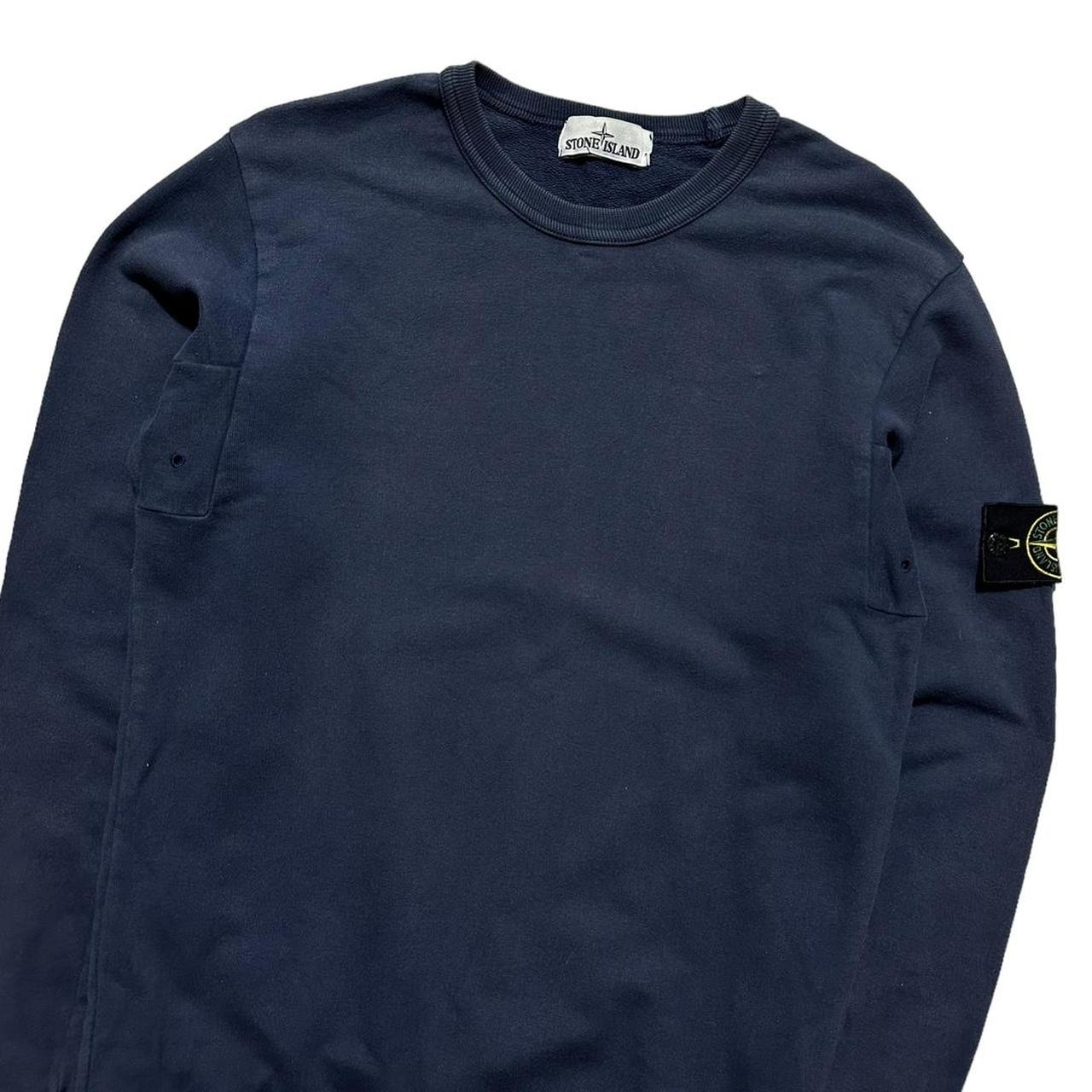 Stone Island Blue Pullover Crewneck