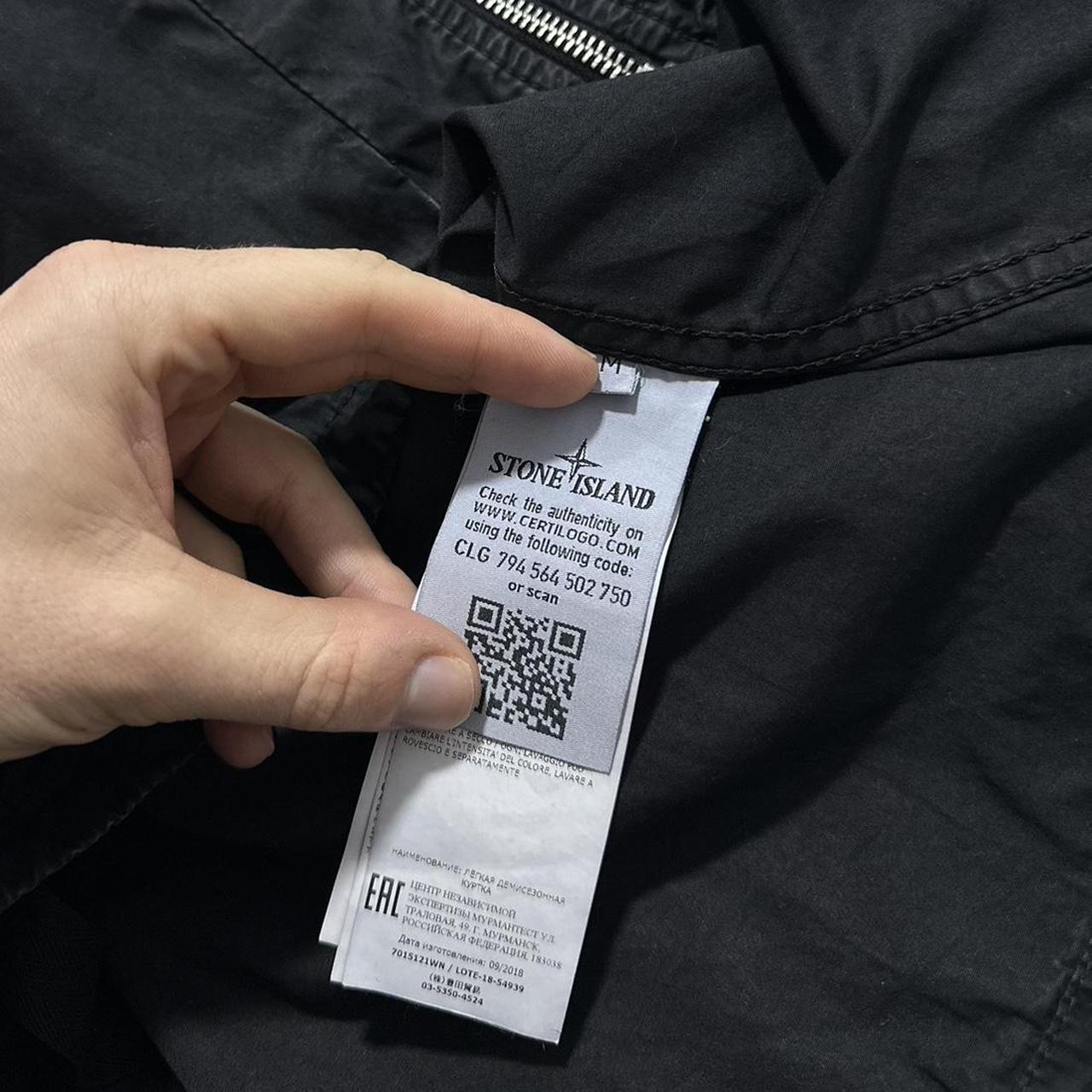 Stone Island black Canvas Overshirt