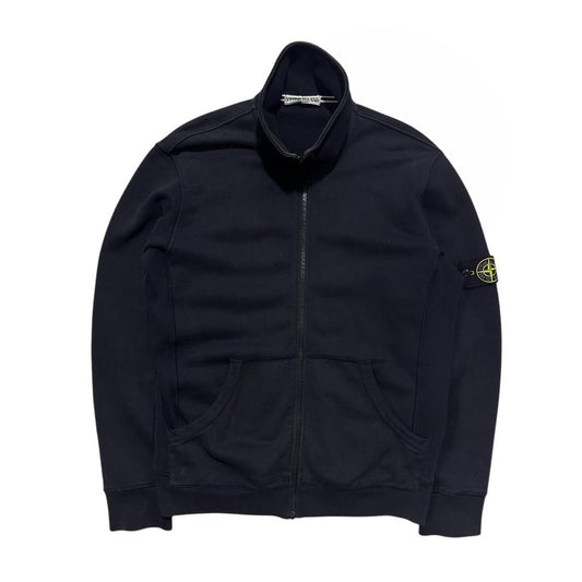 Stone Island Navy Cotton Zip Up