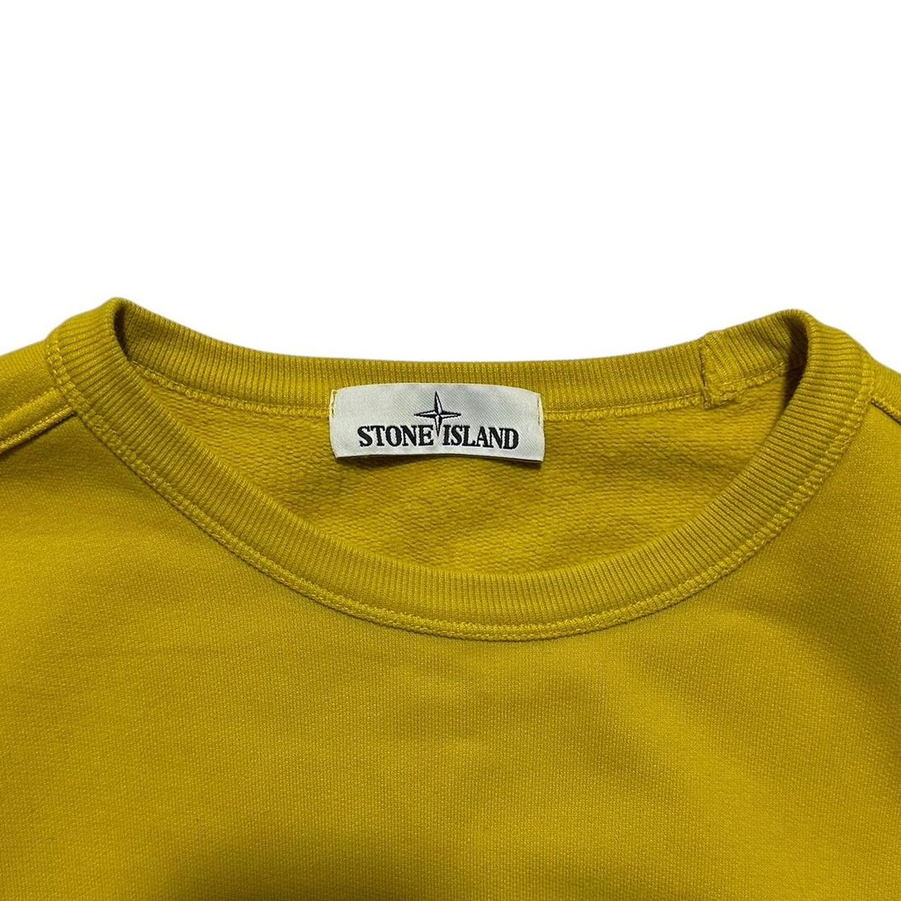 Stone Island Yellow Pullover Crewneck | Small, Yellow