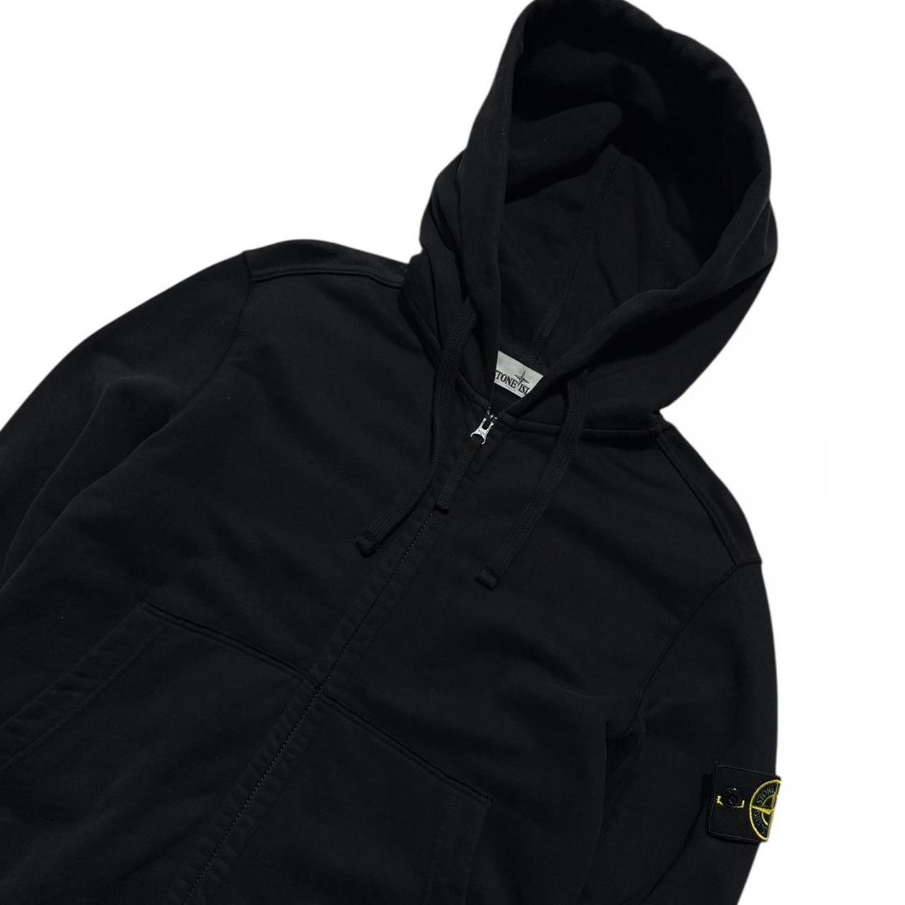 Stone Island Black Full Zip Hoodie