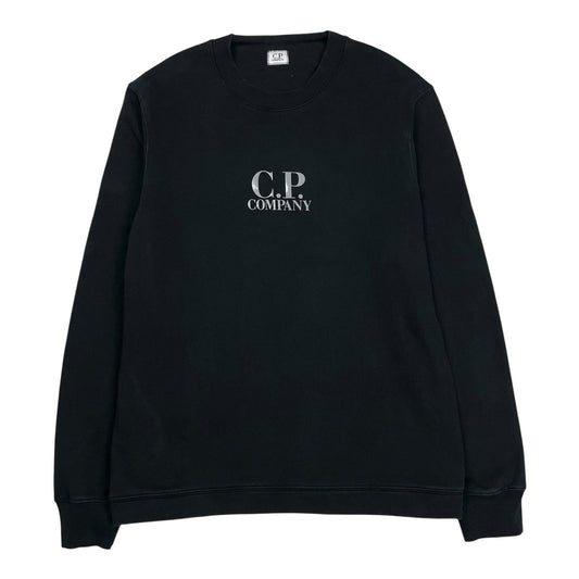 CP Company Spell Out Logo Sweatshirt, Size XXL | O/S, Black