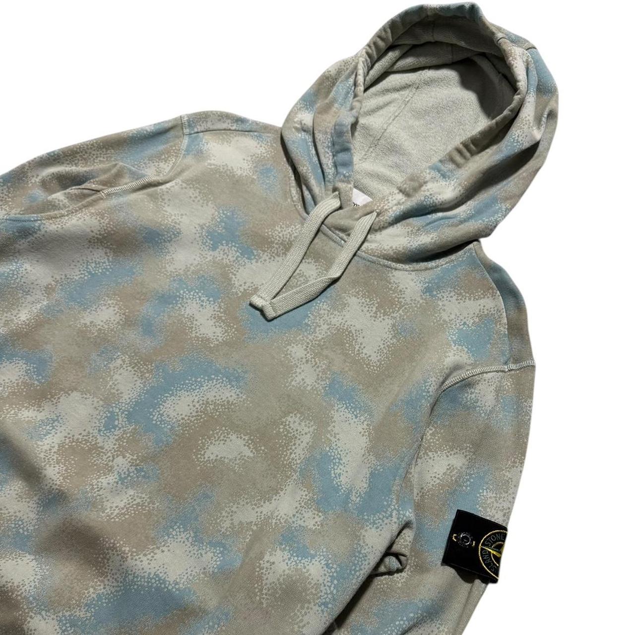 Stone Island Devore Camo Pullover Hoodie | Medium, Camo