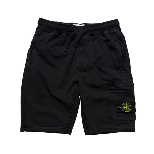 Stone Island Black Cotton Shorts