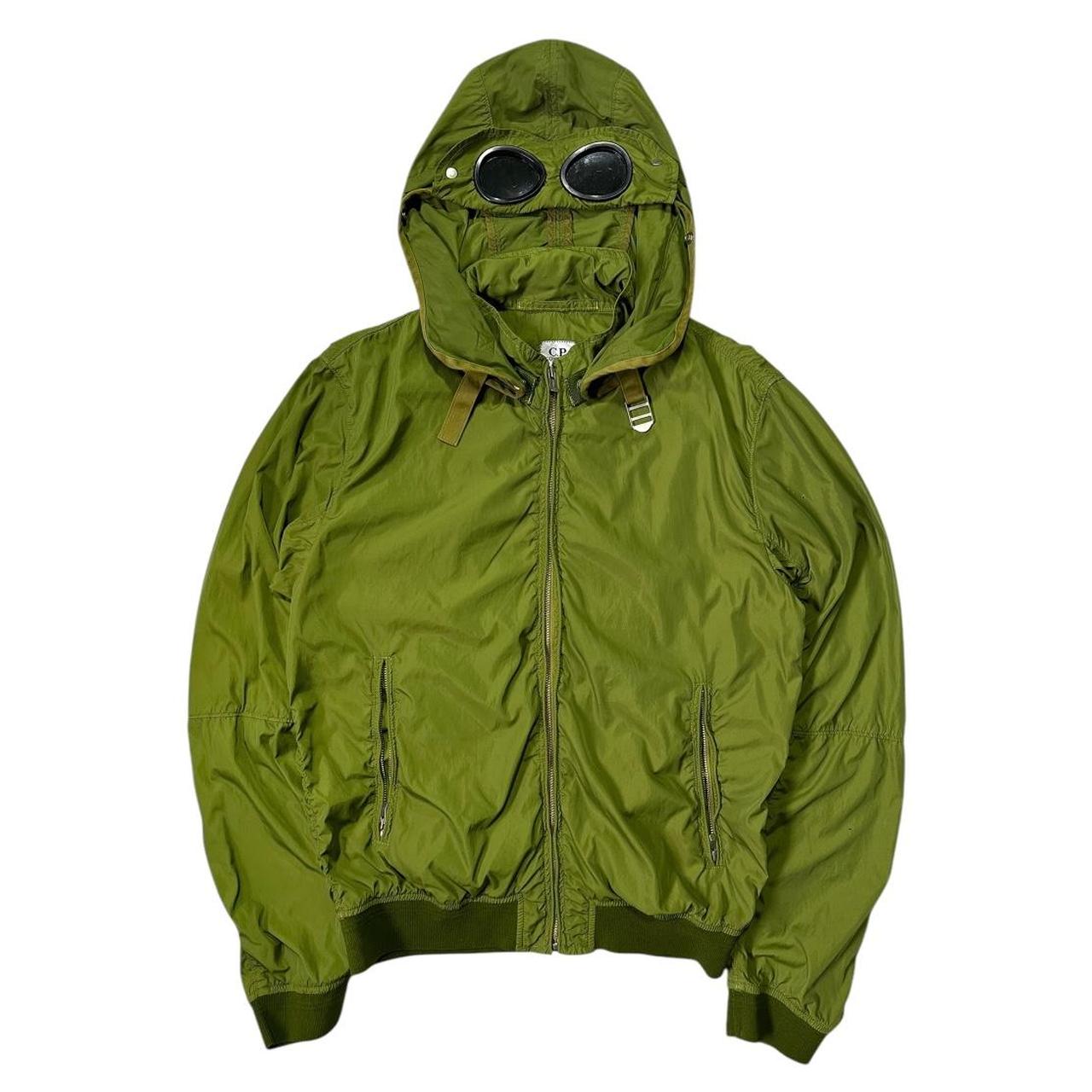 CP Company Green Nylon Goggle Jacket