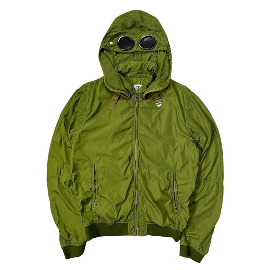 CP Company Green Nylon Goggle Jacket