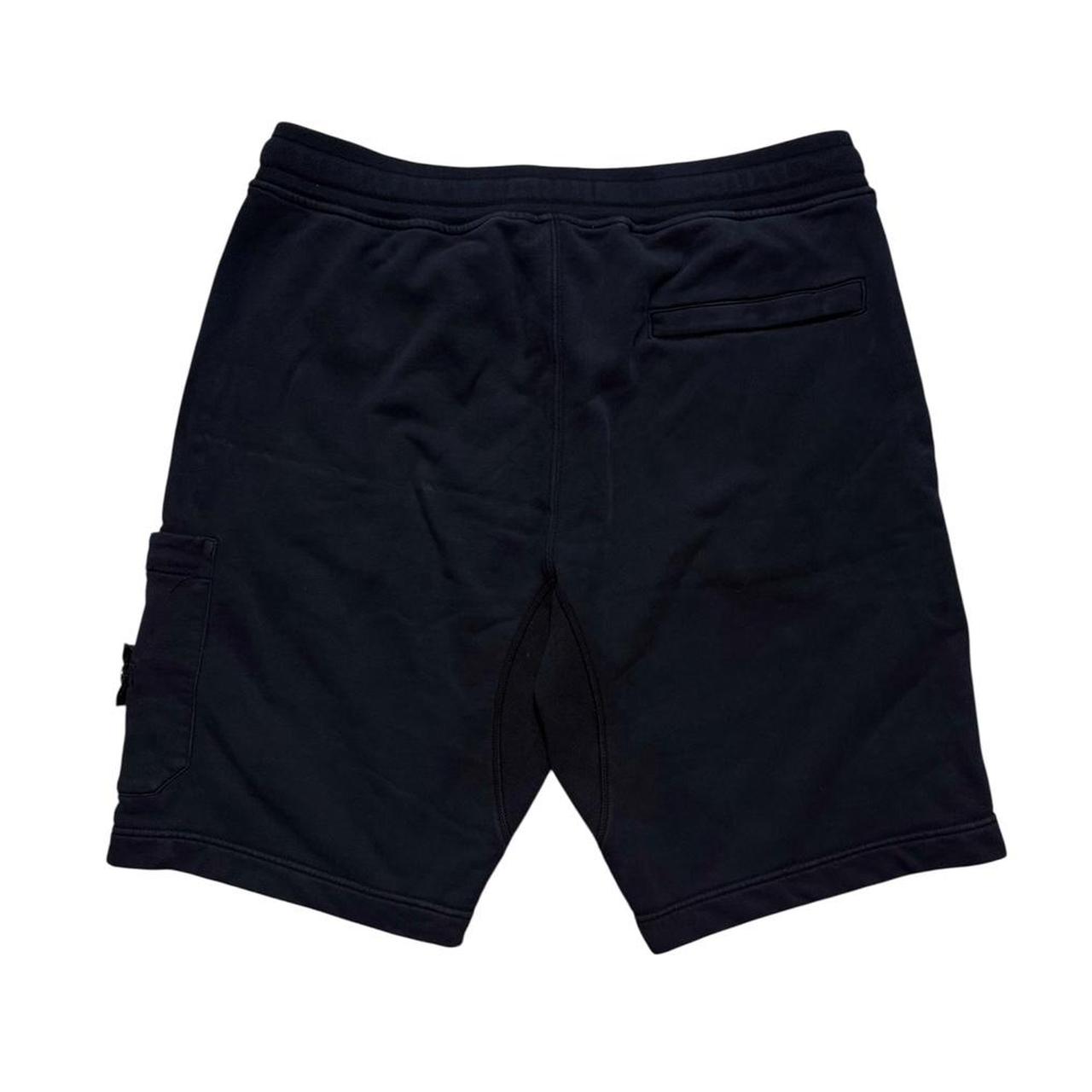 Stone Island Navy Cotton Shorts | Large, Navy