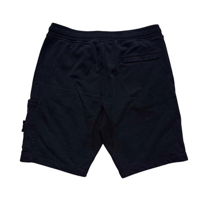 Stone Island Navy Cotton Shorts | Large, Navy