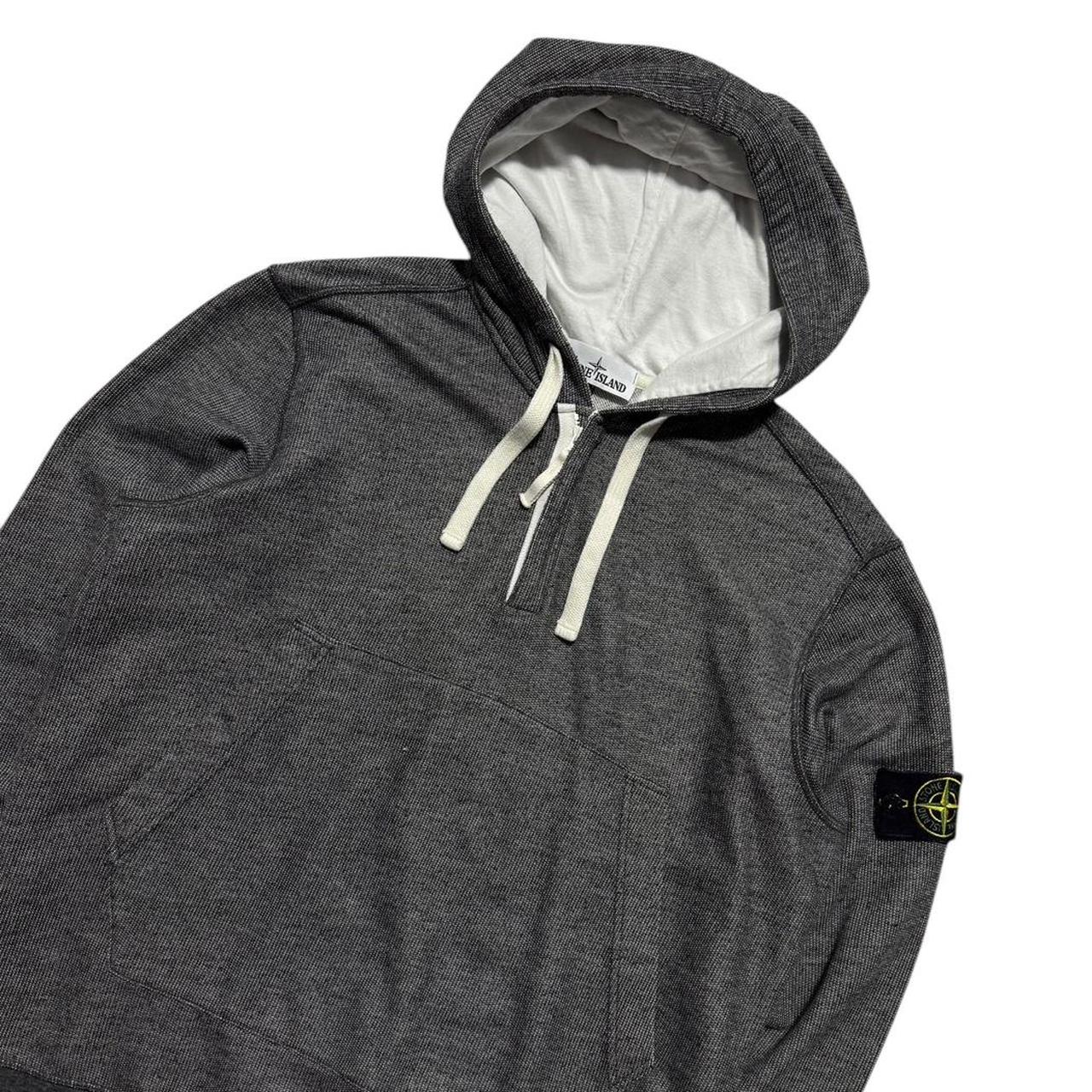 Stone Island Quarter Zip Pullover Hoodie