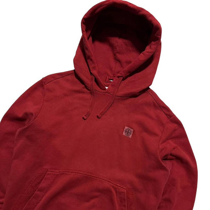 Stone Island Red Pullover Hoodie