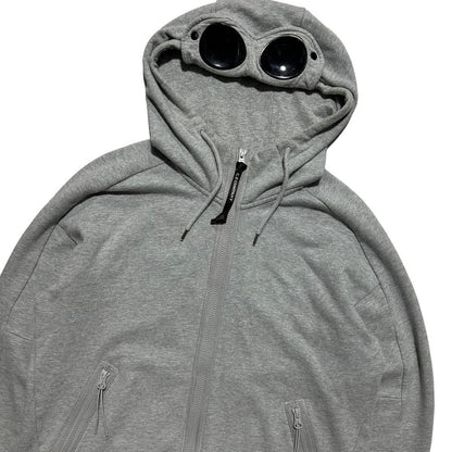 CP Company Grey Full Zip Goggle Hoodie