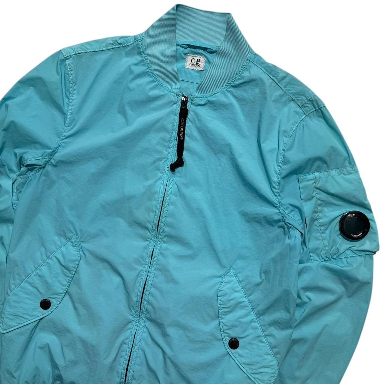 CP Company Light Blue Nylon Bomber Jacket
