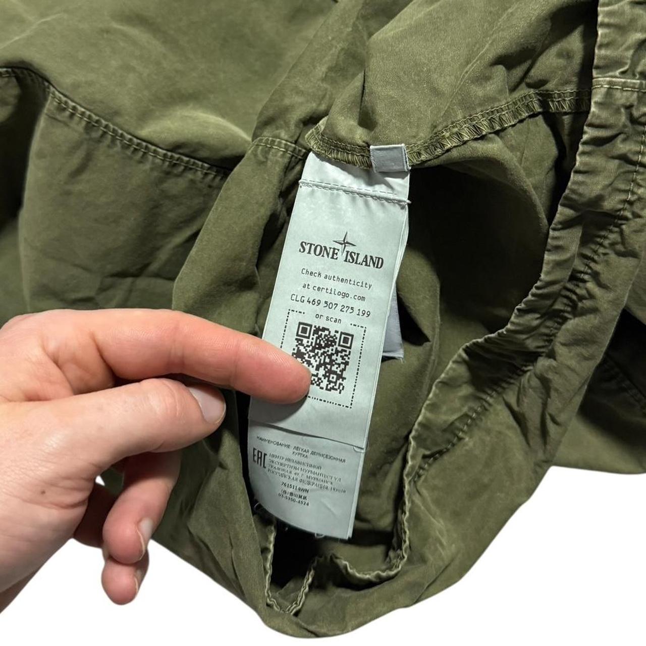 Stone Island Canvas Overshirt | Large, Olive
