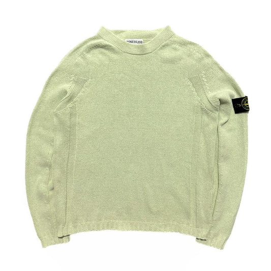 Stone Island Lime Knit Jumper