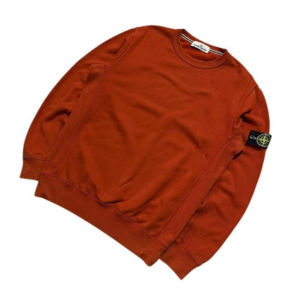 Stone Island Orange Crewneck