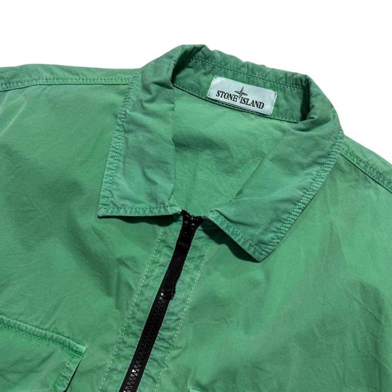 Stone Island Green Double Pocket Overshirt | XXXL, Green