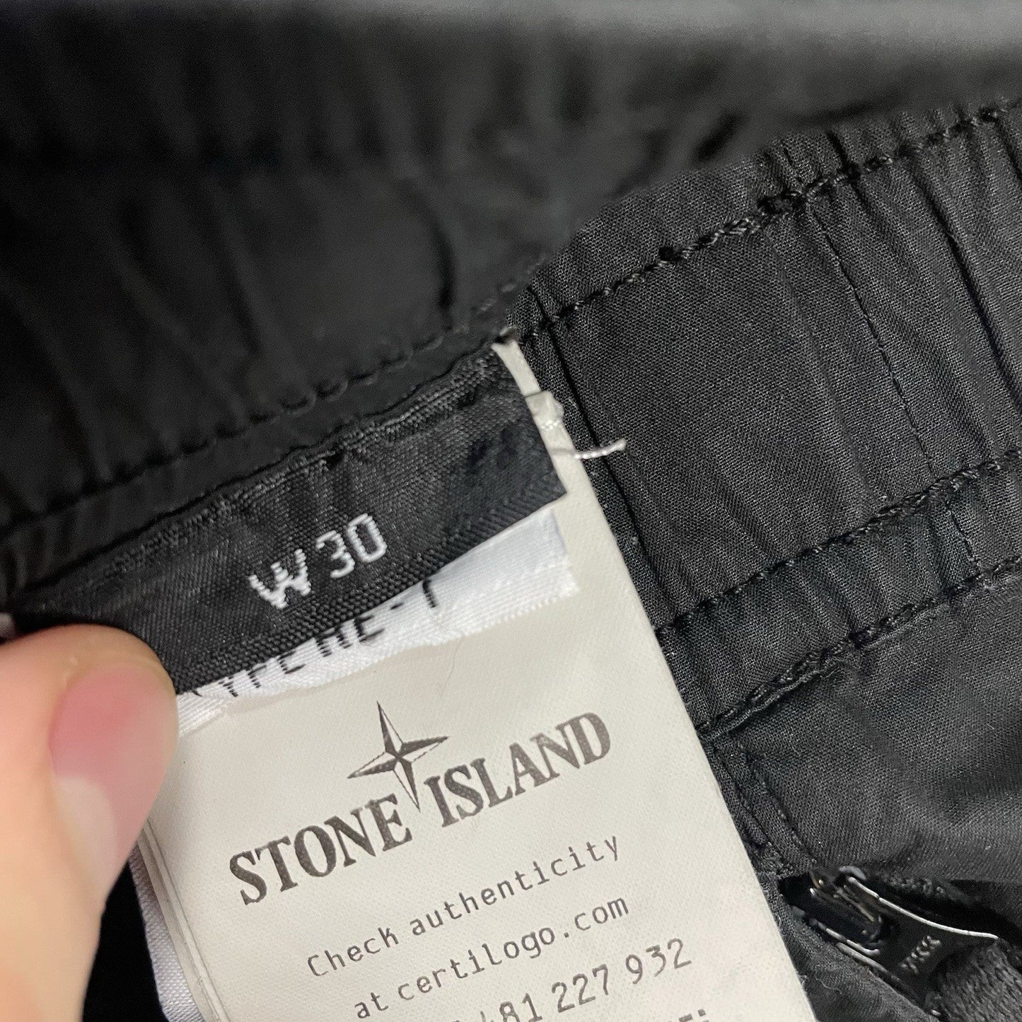 Stone Island Cargo Trousers, W30 | O/S, Black