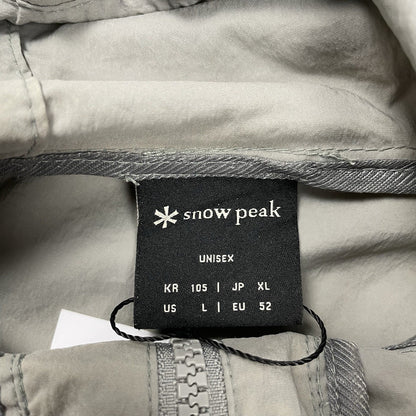 Snow Peak Utility Parka Root Hoodie, Size Large L | O/S, Grey