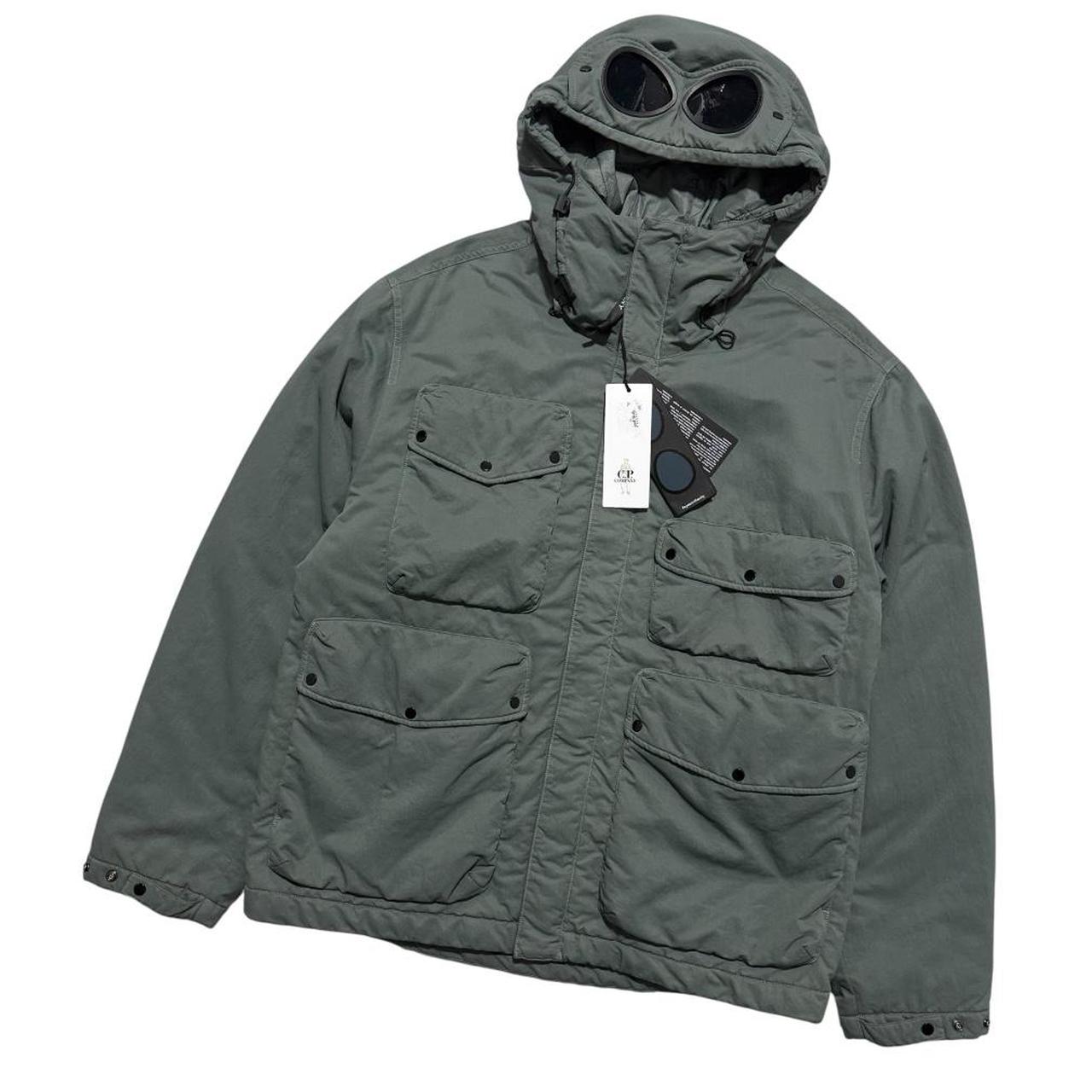 CP Company T-Flatt Goggle Jacket | Large, Olive Green