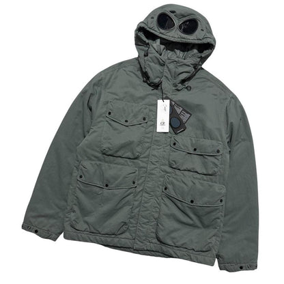 CP Company T-Flatt Goggle Jacket | Large, Olive Green