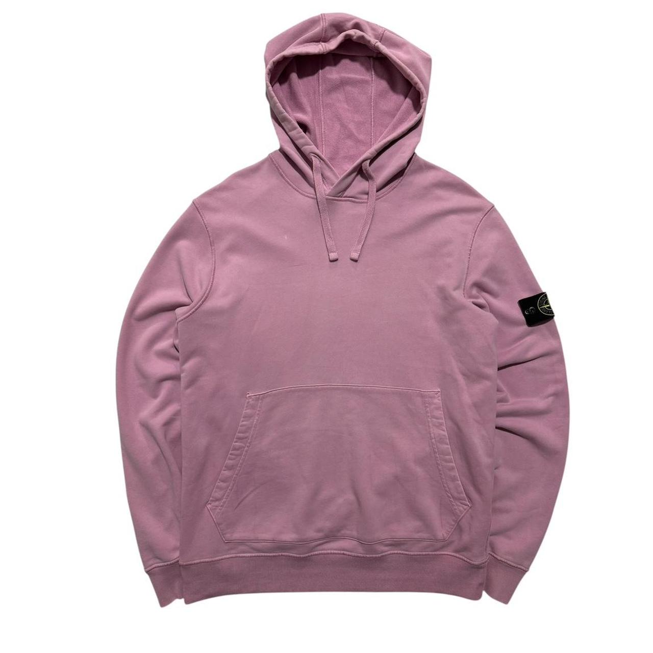 Stone Island Pink Pullover Hoodie