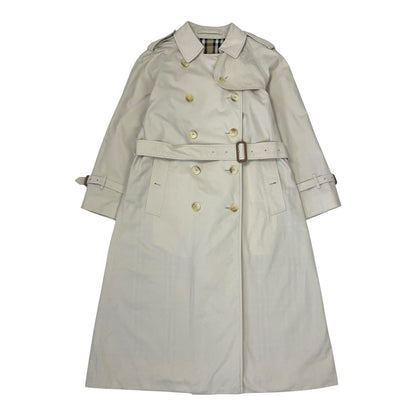 Burberry Nova Check Trench Coat, Size UK 8 Petite | O/S, Beige
