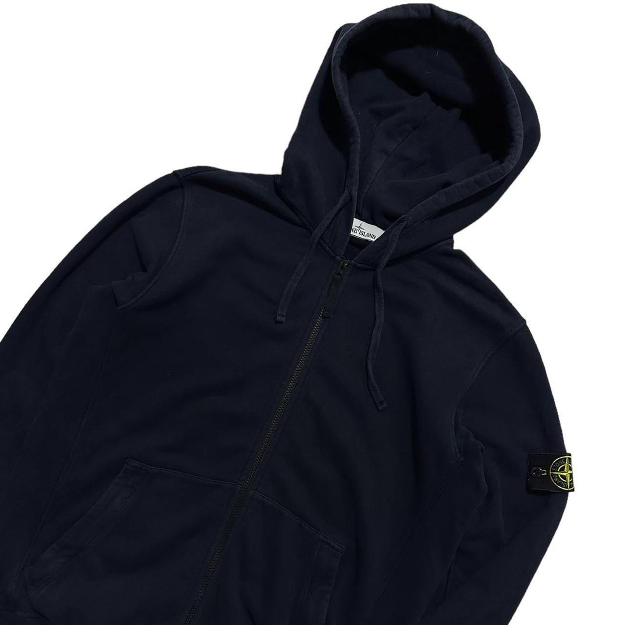 Stone island Navy zip up hoodie