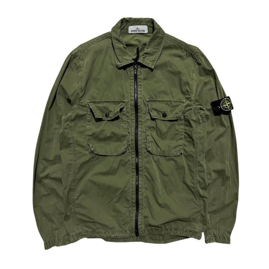 Stone Island Khaki Canvas Overshirt