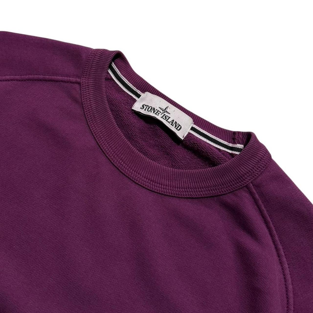 Stone Island Purple Crewneck