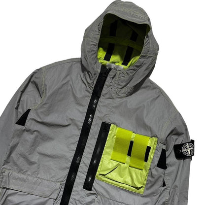 Stone Island Plated Reflective Mussola Gommata Jacket