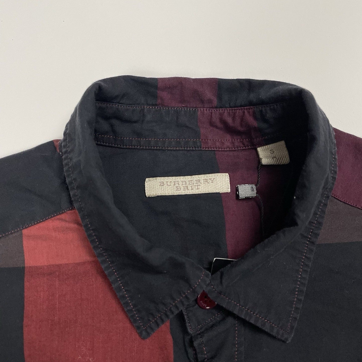 Burberry Brit Nova Check Shirt, Size Small | O/S, Black