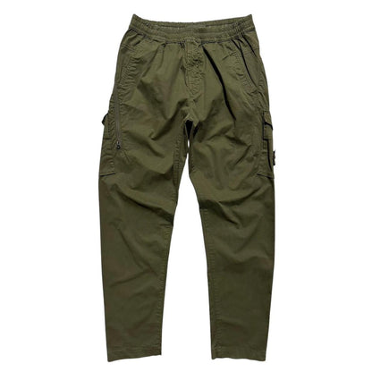 Stone Island Green Ghost Cargo Bottoms | 32, Green