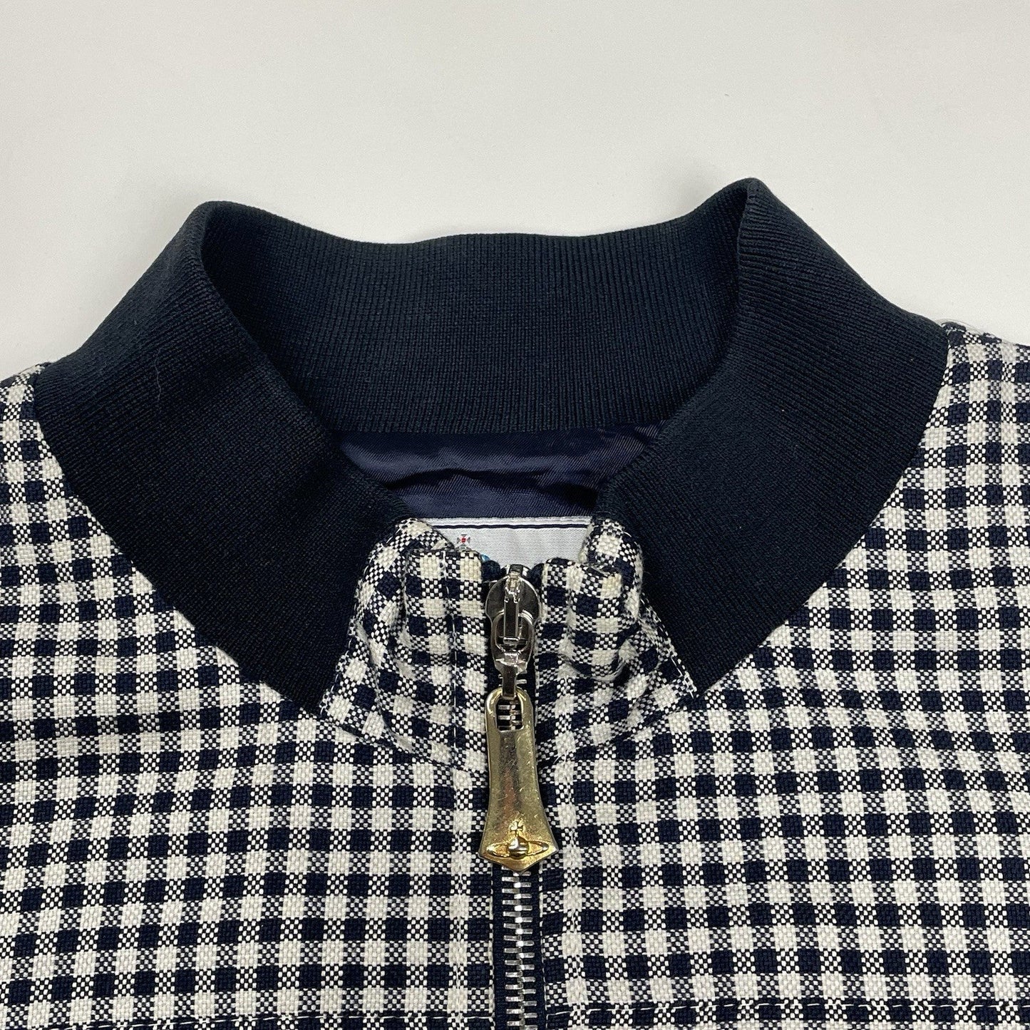 Vivienne Westwood Gingham Check Bomber Jacket, Size Medium | O/S, Multicoloured
