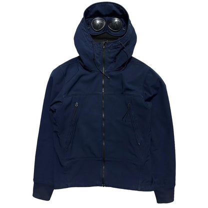 CP Company Dark Blue Soft Shell Goggle Jacket