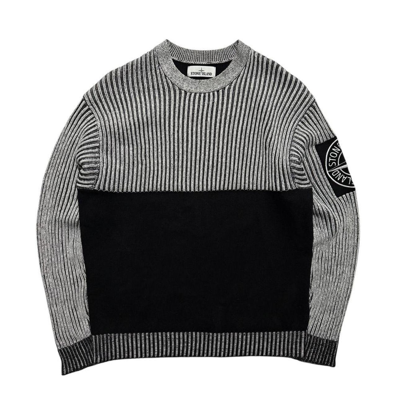 Stone Island Wool Ribbed Pullover Crewneck