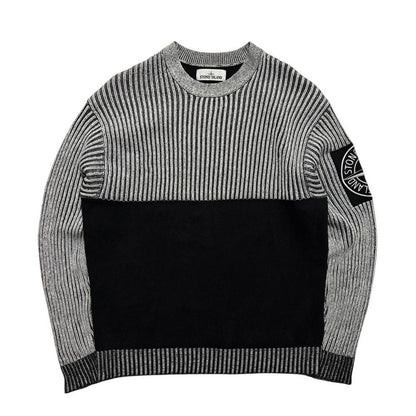 Stone Island Wool Ribbed Pullover Crewneck