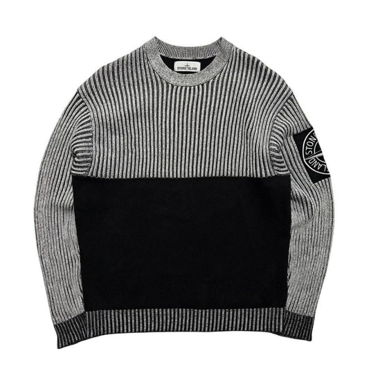Stone Island Wool Ribbed Pullover Crewneck