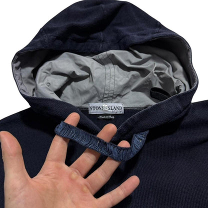 Stone Island Side Pocket Button Up Hoodie