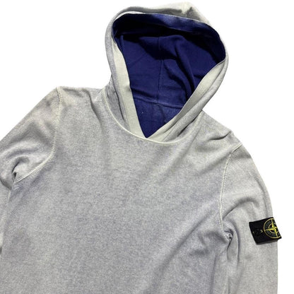 Stone Island Blue Spray Pullover Hoodie
