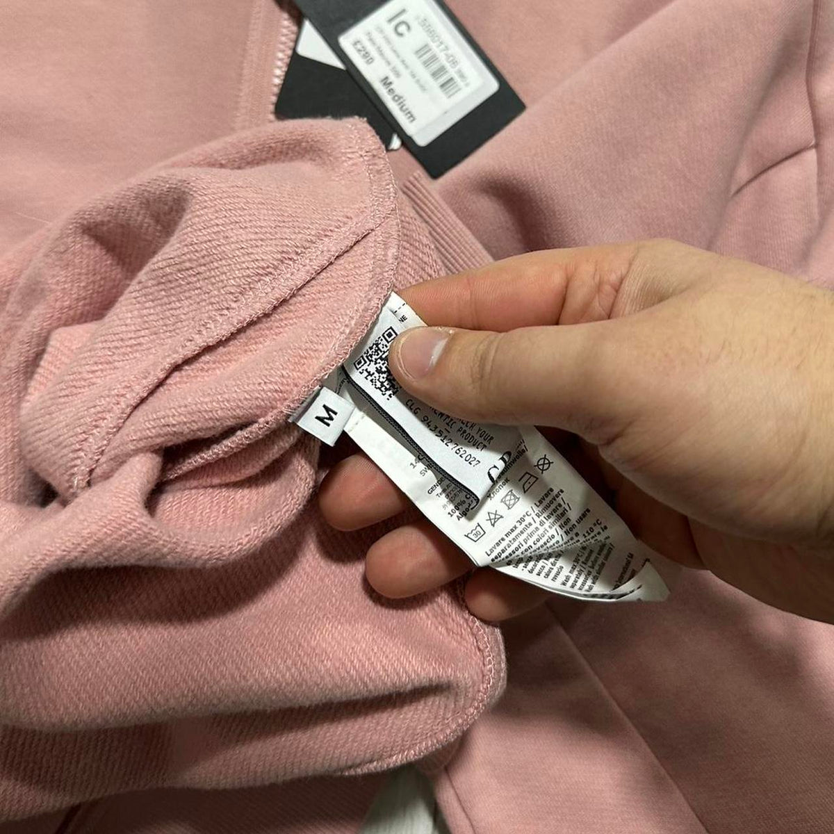 CP Company Quarter Zip Pullover | Medium, Dusty Pink