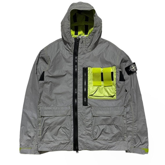 Stone Island Plated Reflective Mussola Gommata Jacket