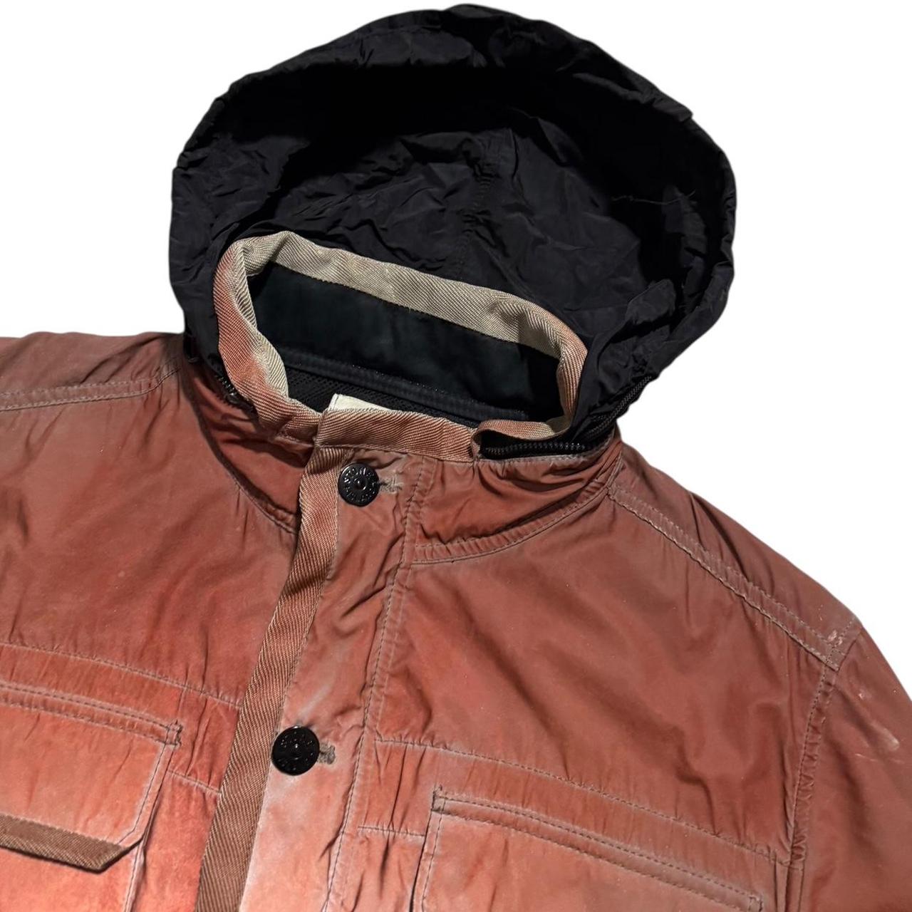 Stone Island Liquid Reflective Jacket | Large, Rust